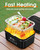 Cordless Electric Lunch Box for Adults – Battery-Powered Heated Lunch Box with 1.2L Stainless Steel Container