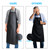 Waterproof Rubber Vinyl Apron 40 Inch Heavy Duty Adjustable Bib for Men Women