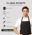 Adjustable Bib Apron - Pack of 12 Unisex Aprons for Men