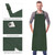 2 Piece Pottery Apron Long Split Leg Ceramic Apron for Women Men