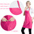 Total 12 PCS Plain Color Bib Apron Adult with 2 Front Pocket