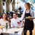 Total 12 PCS Plain Color Bib Apron Adult with 2 Front Pocket