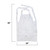 MT Products 2 Mil White Disposable Poly Aprons 46"x28"