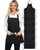 Xeoxarel Black 3-Pocket Bib Apron ，Blank No-Logo for DIY
