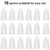 Syhood 18 Pack Bib Apron Bulk Unisex Plain Adjustable Apron with Pocket