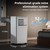 3 in 1 Free Standing Cooling AC Unit with Fan & Dehumidifier & Cools, Sleep Mode, 24H Timer, for Home