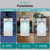 Small AC with Dehumidifier and Fan, Wifi Function, Mini AC Unit with 350 Sq. Ft. Coverage, Timer Settings Up to 24 Hours, Includes Remote Control