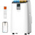 16,000 BTU Dual Hose Portable AC Unit with Drainage-free Cooling, Ultral Quiet Air Conditioner for Bedroom with 40dB, APP/Voice Control/