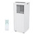 8,000 BTU, Smart Compact AC Unit with Cooling, Dehumidifier, Fan, Remote Control and Window Kit for Rooms up to 350 Sq.Ft.