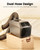 Dual Hose 6800 BTU Portable Camping Air Conditioner & Heating, 5-in-1 Quiet Small AC Unit with 550W, Windowless AC for Tent