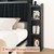 King Size LED Bed Frame with Upholstered Headboard, 2 Storage Cabinets & 2 Drawers, Platform Bed with Charging Station