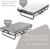 Twin Size, Portable Foldable Bed with Luxurious Memory Foam Mattress & Super Strong Frame, 75” x 38", Fold Up, Roll Away, & Hideaway