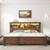EnHomee King Size Bed Frame with 4 Storage Drawers, King Bed Frame and Headboard with LED Lights & Charging Ports