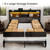 Velvet Upholstered Platform Bed with Charging Station and Bookcase Storage Headboard, No Box Spring Needed