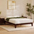 Nectar Bamboo Platform Bed Frame - King - Walnut - Floating Center Support Legs - 12” Height - Easy Tool Free Set Up - Contemporary and Durable