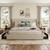 IDEALHOUSE King Size Bed Frame with Storage Drawers, Corduroy Upholstered Platform Bedframe with Wingback