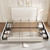 IDEALHOUSE King Size Bed Frame with Storage Drawers, Corduroy Upholstered Platform Bedframe with Wingback