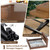 EnHomee Queen Bed Frame with 4 Storage Drawers, Bed Frame Queen Size with Headboard, Queen Bed with LED Lights
