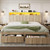 CypBed King Size Bed Frame with 2 Storage Drawers, Charging Port & LED Light, Wood King Bed Frame and 2-Tier Headboard