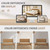 Cozyman Queen Bed Frame with Headboard, 100% Solid Acacia Wood Platform, 800lb Heavy Duty Support with 10 Reinforced Legs