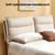 ModernMate Queen Bed Frame with 4 Storage Drawers, Upholstered Bed Frame with Adjustable Headboard, Dual Cushions Design