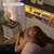 EnHomee King Size Bed Frame and Headboard & Storage, 4 Drawers and LED Built in Charging Station King Bed Frame with Storage Farmhouse
