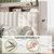 EnHomee King Bed Frame,Fabric Upholstered Bed Frame with 4 Drawers and Rivet Decor Storage Headboard, 900LBS Wooden Slats Support