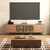 Mid-Century Modern Expandable Coffee Table & TV Stand Set, Walnut Finish – Elegant Storage Combo for Living Room, Bedroom