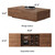 Mid-Century Modern Expandable Coffee Table & TV Stand Set, Walnut Finish – Elegant Storage Combo for Living Room, Bedroom