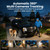 SOLIOM- 5MP Security Cameras Wireless Outdoor, No Subscription & Solar Powered,4-Cam Pack Cameras for Home Security with 360° Auto Motion Tracking, 3K Color Night Vision,5G & 2.4G Router Compatible