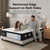 Novilla 14 inch King Size Mattress, Cooling Hybrid King Mattress with Upgraded Individual Coils & Gel Memory Foam, Enhanced Support, Motion Isolation, Pressure Relief, CertiPUR-US