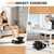 ANCHEER Under Desk Elliptical Machine, Electric Seated Pedal Exerciser, Mini Elliptical Machines, LCD Display Monitor, Portable Quiet Elliptical Machine, Leg Exerciser for Home (Dark Black)