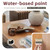 Solid Wood Coffee Table, Farmhouse Square Center Table, 2” Thick Tabletop for Living Room & Office