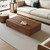 Mid-Century Modern Farmhouse 47.2-81.8" Expandable Coffee Table with Large Storage for Living Room