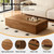 Mid-Century Modern Farmhouse 47.2-81.8" Expandable Coffee Table with Large Storage for Living Room