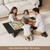Black Coffee Table Wood Living Room Table Rectangular Center Table Tea Table for Home Office