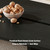 Black Coffee Table Wood Living Room Table Rectangular Center Table Tea Table for Home Office