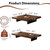 Coffee Tables with Adjustable Foot Pads, Modern Large Square Center Tables for Living Room Black 31.5"x19.7"x 17.7"