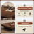 Coffee Tables with Adjustable Foot Pads, Modern Large Square Center Tables for Living Room Black 31.5"x19.7"x 17.7"