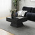 LKTART 31.5" Coffee Table with Storage Wood Coffee Table for Living Room Home Office, Black,