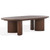SAFAVIEH Couture Collection Barnard Walnut Oval Solid Wood Coffee Table
