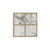 Contemporary Sintered Stone Tabletop Cocktail Table with 4 Legs, Light Brown & Gray