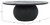 SAFAVIEH Couture Collection Gabribella Black Solid Wood Round Coffee Table