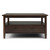 SIMPLIHOME Warm Shaker Square Coffee Table - 36 inch Wide Solid Wood Cocktail Table in Tobacco Brown with Large Storage Drawer for Sitting Area