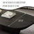 Modern Wood Coffee Table for Living Room, 51.2" Black Rectangle Coffee Table with 2 Unique Legs