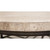 BOWERY HILL Contemporary Round Stone Top Coffee Table in Alabaster Travertine for Living Room, 36" D x 36" W x 18" H