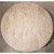 BOWERY HILL Contemporary Round Stone Top Coffee Table in Alabaster Travertine for Living Room, 36" D x 36" W x 18" H
