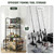 Fishing Rod Holders for Garage with Pegboard and Hooks, Fishing Pole Holders