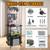 Aventik Fishing Rod Holders For Garage, 3-Tier Fishing Rod Rack