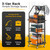 Fishing Rod Holder Organizer with Fabric Drawer & Pegboard, Space-